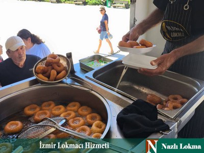 Kemal usta kızarttığı lokmalar kazanda ve özel kasede